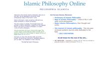 Tablet Screenshot of muslimphilosophy.com